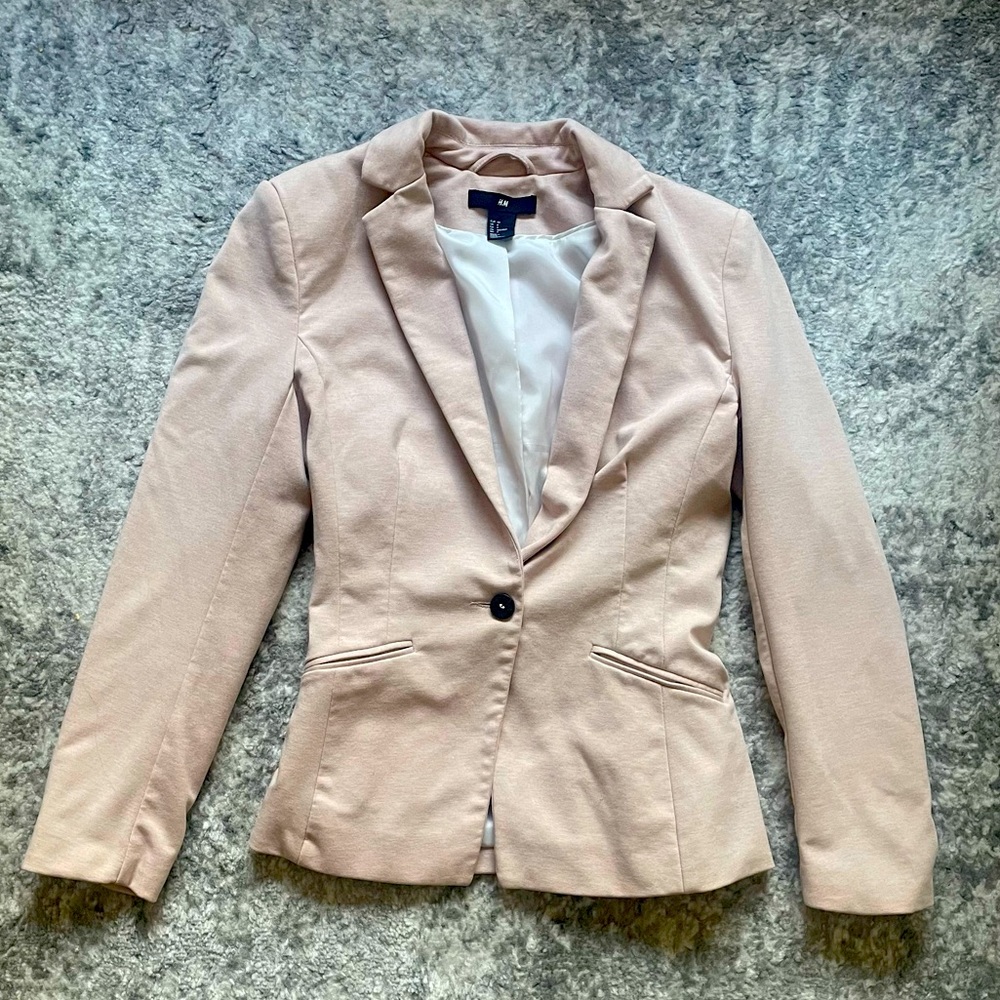 H&M blush blazer